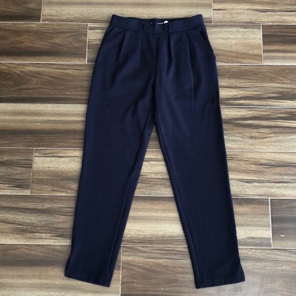 Betabrand Skinny Leg Soho Joggers in Navy Blue, XS - Picture 2 of 14